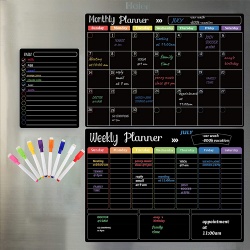 Magnetic chalkboard calendar